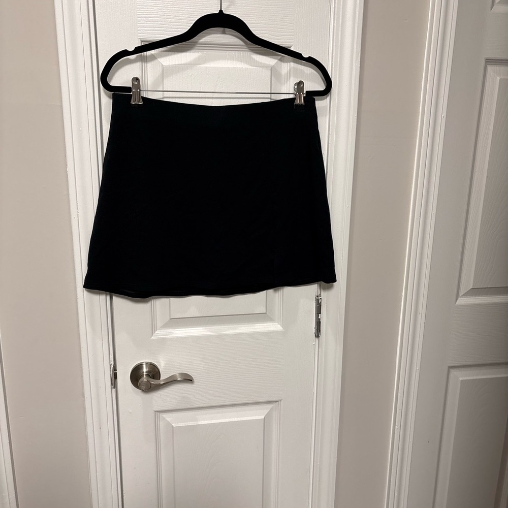 American Eagle Outfitters Slit Black Mini Skort